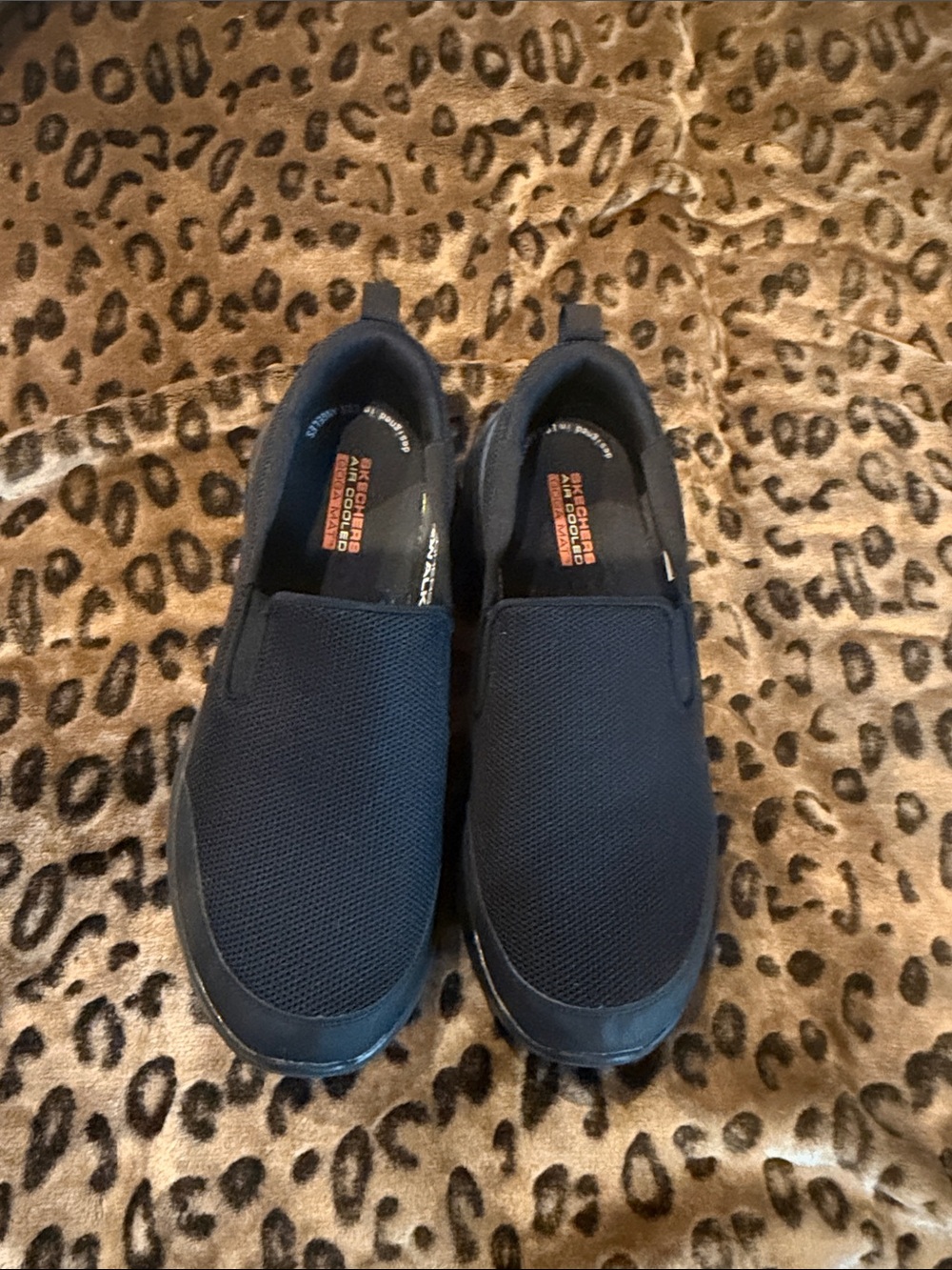 Skechers black Mesh Slip-On Loafers for women